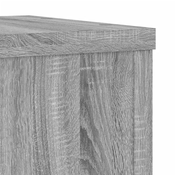 Стойки за растения 2 бр сив сонома 25x25x35 см инженерно дърво