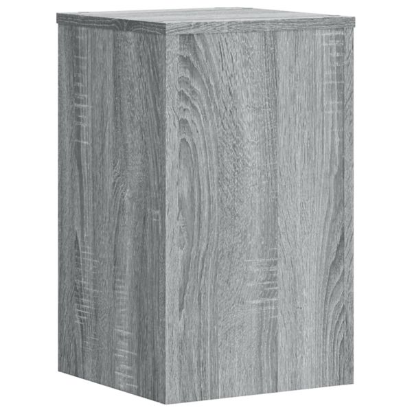 Стойки за растения 2 бр сив сонома 30x30x50 см инженерно дърво