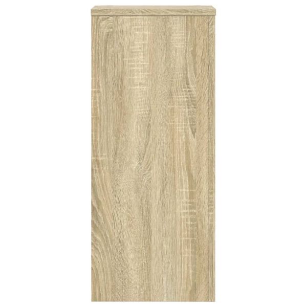 Стойки за растения 2 бр дъб сонома 30x30x70 см инженерно дърво