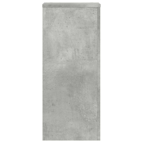 Стойки за растения 2 бр бетонно сиви 30x30x70см инженерно дърво