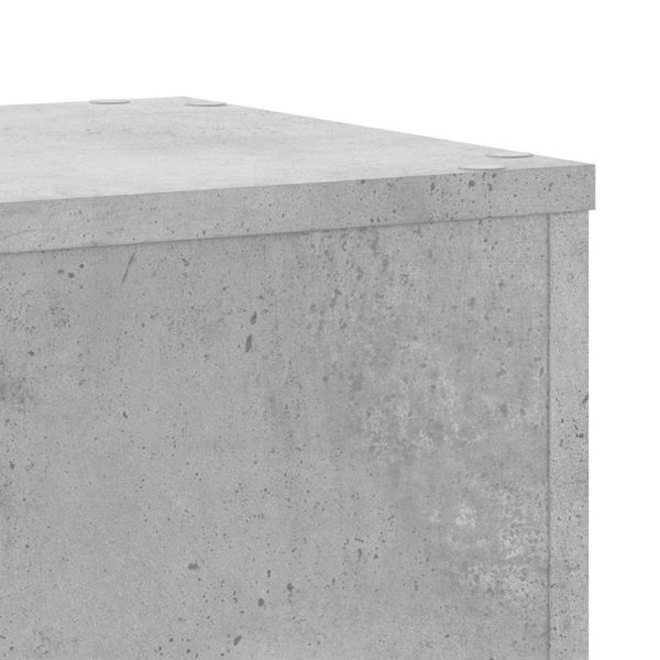 Стойки за растения 2 бр бетонно сиви 30x30x70см инженерно дърво