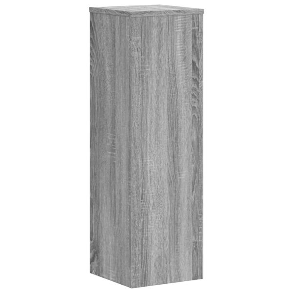 Стойки за растения 2 бр сив сонома 25x25x80 см инженерно дърво