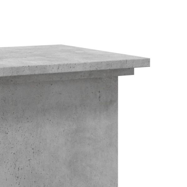 Поставка за растения бетонно сив 33x33x60 см инженерно дърво
