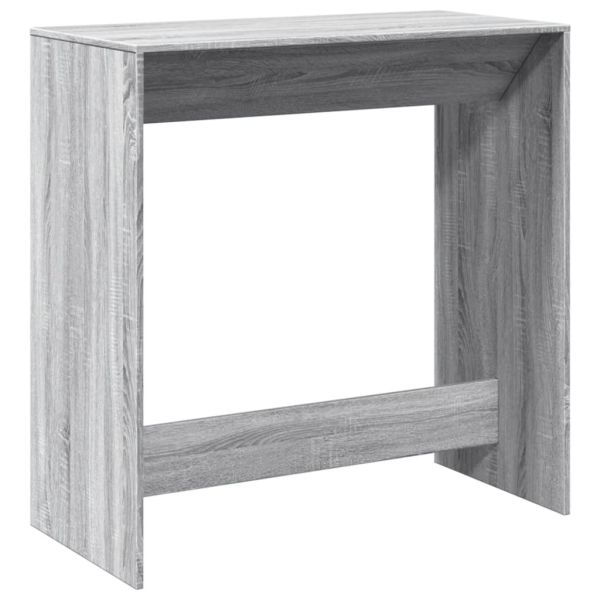 Бар маса, сив сонома, 102x50x103,5 см, инженерно дърво