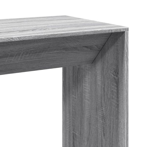Бар маса, сив сонома, 102x50x103,5 см, инженерно дърво