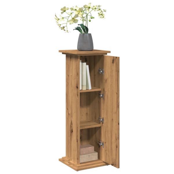 Стойка за витрини със съхранение 31x30x90 см инженерно дърво
