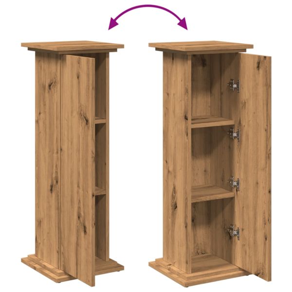 Стойка за витрини със съхранение 31x30x90 см инженерно дърво