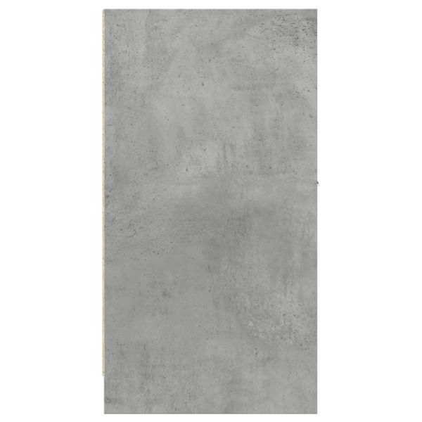 Шкаф органайзeр, бетонно сив, 40x41x77,5 см, инженерно дърво