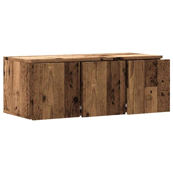 ТВ шкаф Старо дърво 80x34x30 cm Инженерна дървесина