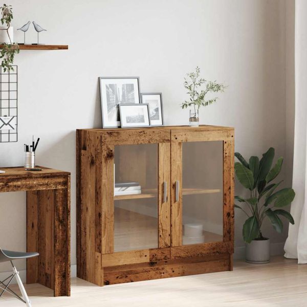 Шкаф за книги от старо дърво 82,5x30,5x80cm Инженерна дървесина