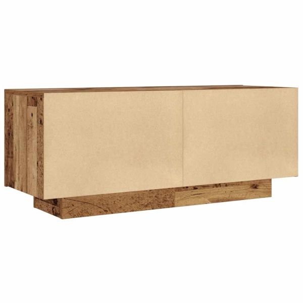 ТВ шкаф Старо дърво 100x35x40 cm Инженерна дървесина