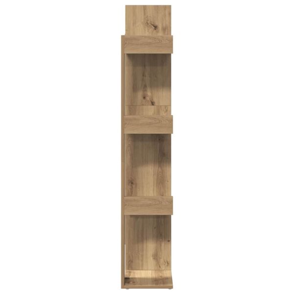 Библиотека, дъб артизан, 86x25,5x140 см, инженерно дърво