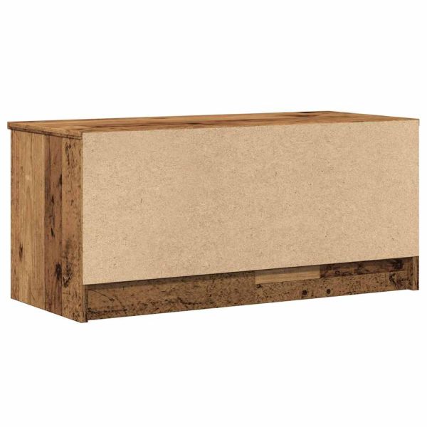 Комплект шкаф за телевизор от 2 части Старо дърво 80x35x36,5 cm