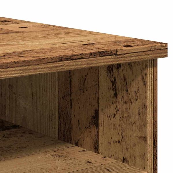Комплект шкаф за телевизор от 2 части Старо дърво 80x35x36,5 cm