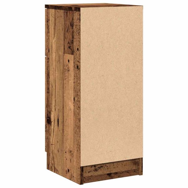 Сайдборд, старо дърво, 30x30x70 см, инженерно дърво