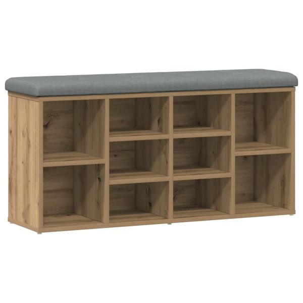 Пейка за обувки Artisan Oak 102x32x50 cm Инженерна дървесина