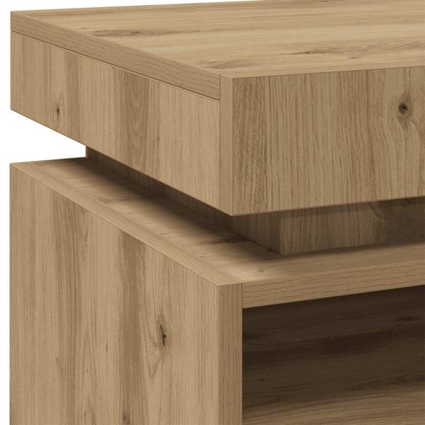 Нощен шкаф с LED осветление Artisan Oak 40x39x48,5 cm