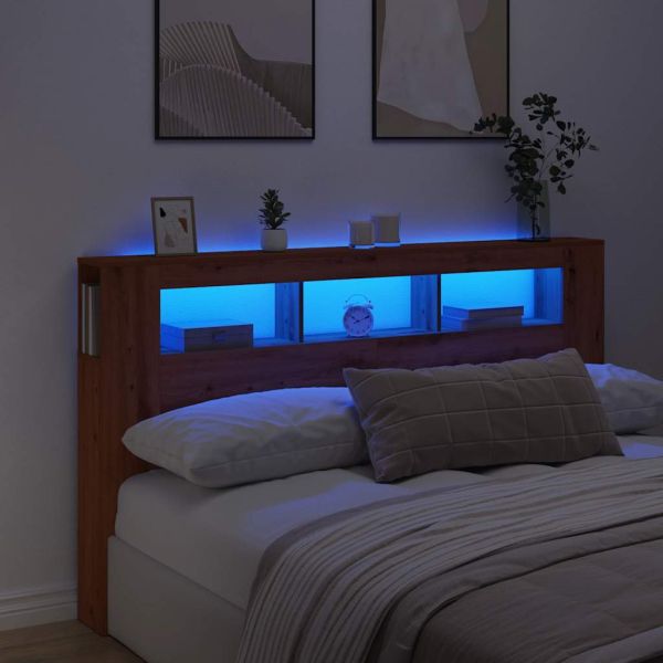 LED табла за глава Artisan Инженерна дървесина