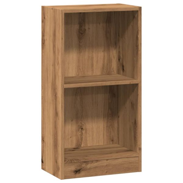 Библиотека, дъб артизан, 40x24x76 см, инженерно дърво