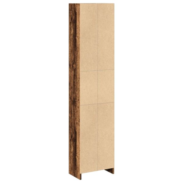 Библиотека, старо дърво, 40x24x176 см, инженерно дърво