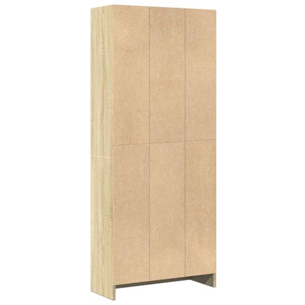 Библиотека, сонома дъб, 60x24x143 см, инженерно дърво