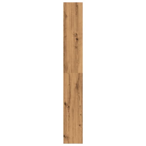 Библиотека, дъб артизан, 80x24x176 см, инженерно дърво