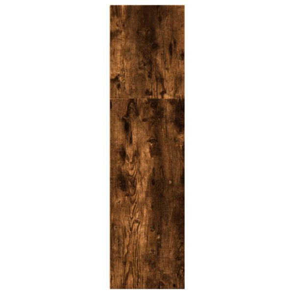 Библиотека, опушен дъб, 40x30x114 см, инженерно дърво