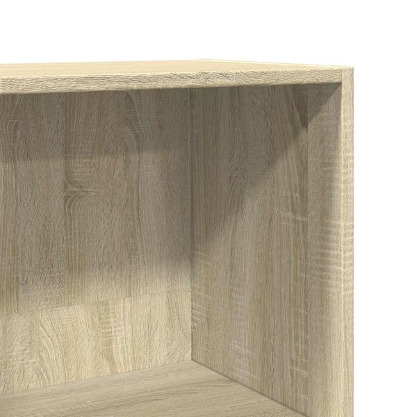 Библиотека, сонома дъб, 60x30x114 см, инженерно дърво