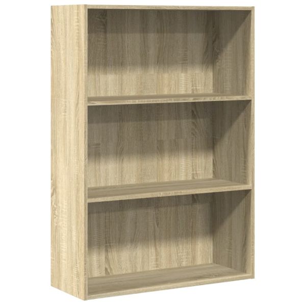 Библиотека, сонома дъб, 80x30x114 см, инженерно дърво