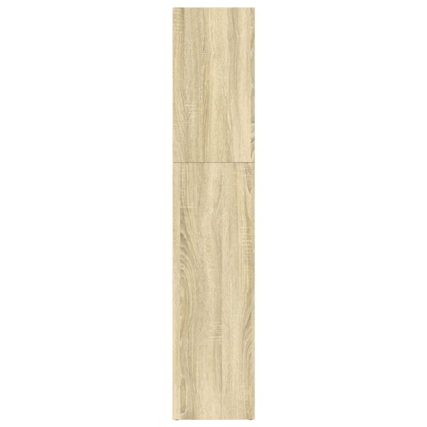 Библиотека, сонома дъб, 80x30x152 см, инженерно дърво