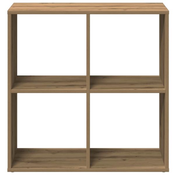 Разделител за стая / библиотека, дъб артизан, 69,5x29x69,5 см