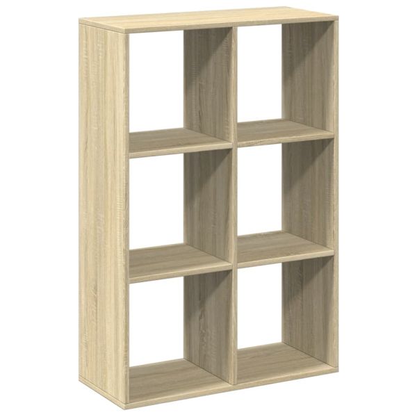 Разделител за стая / библиотека, сонома дъб, 69,5x29x103,5 см