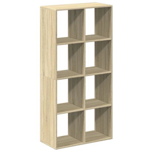 Разделител за стая / библиотека, сонома дъб, 69,5x29x137,5 см