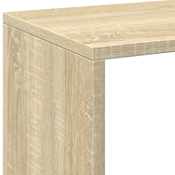 Разделител за стая / библиотека, сонома дъб, 69,5x29x137,5 см