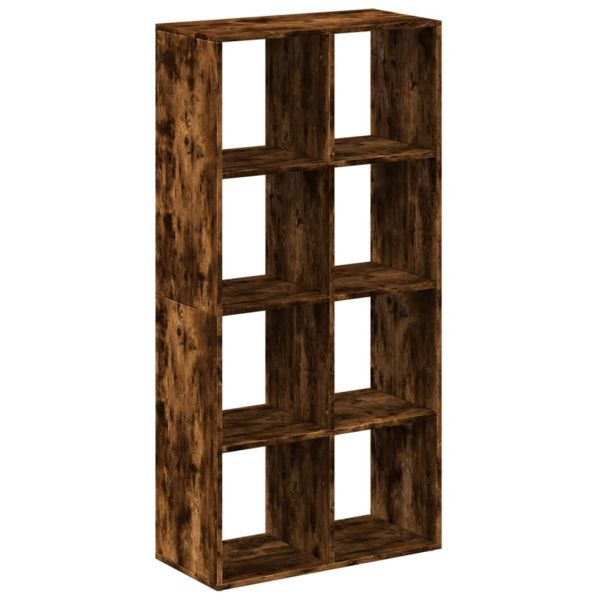 Разделител за стая / библиотека, опушен дъб, 69,5x29x137,5 см