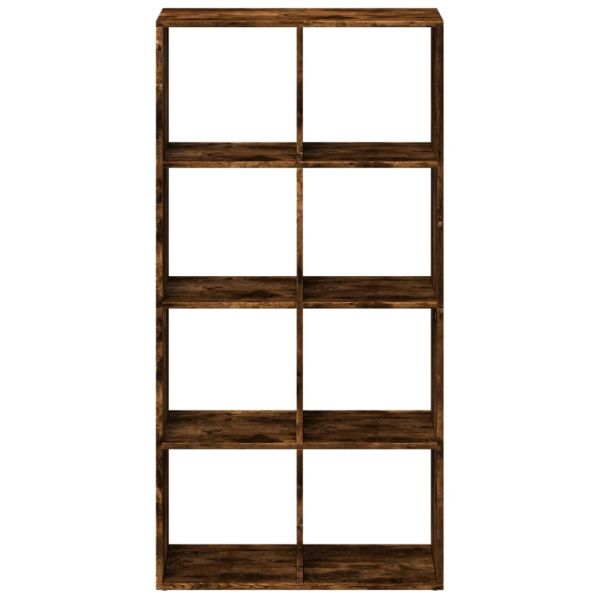 Разделител за стая / библиотека, опушен дъб, 69,5x29x137,5 см