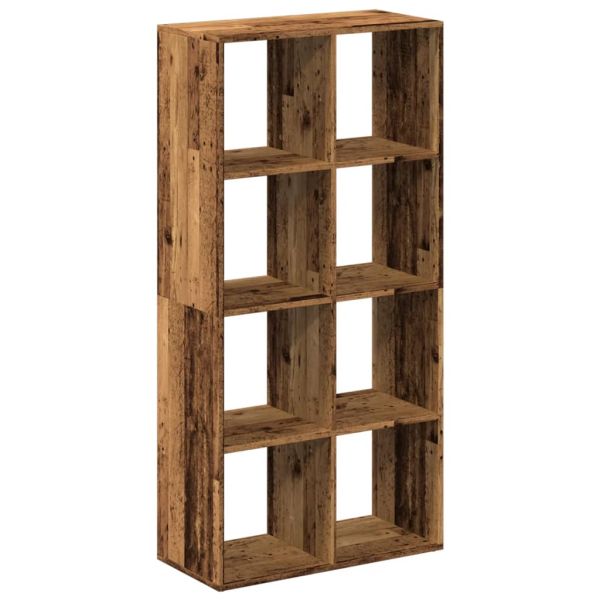Разделител за стая / библиотека, старо дърво, 69,5x29x137,5 см