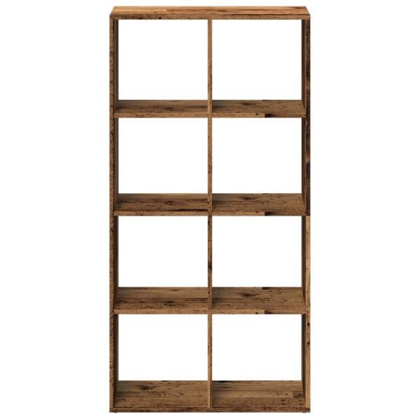 Разделител за стая / библиотека, старо дърво, 69,5x29x137,5 см