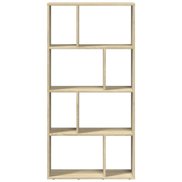 Библиотека, сонома дъб, 60x20x120,5 см, инженерно дърво