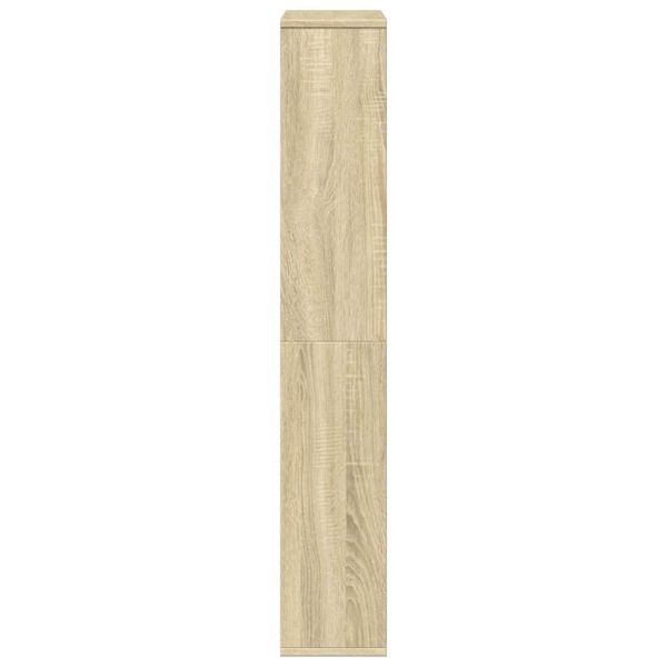 Библиотека, сонома дъб, 60x20x120,5 см, инженерно дърво