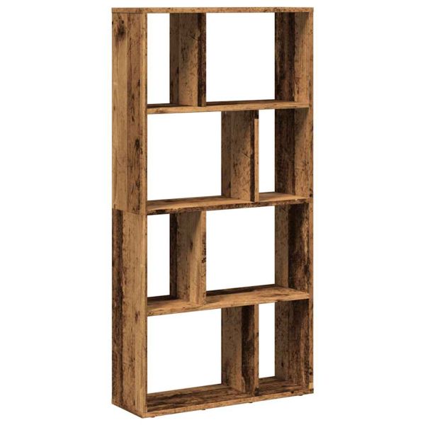 Библиотека, старо дърво, 60x20x120,5 см, инженерно дърво