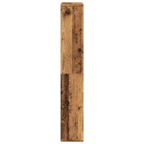 Библиотека, старо дърво, 60x20x120,5 см, инженерно дърво