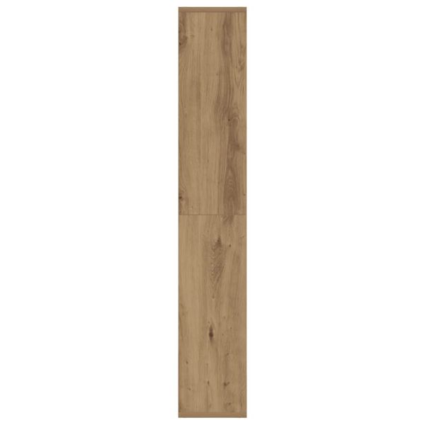 Библиотека, дъб артизан, 60x20x120,5 см, инженерно дърво