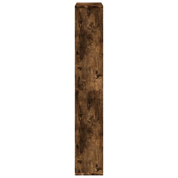 Библиотека, опушен дъб, 72x20x120,5 см, инженерно дърво