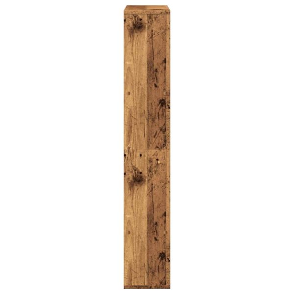 Библиотека, старо дърво, 72x20x120,5 см, инженерно дърво