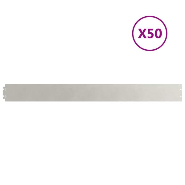 Кантчета за тревни площи 50 бр. 10x103 см Неръждаема стомана