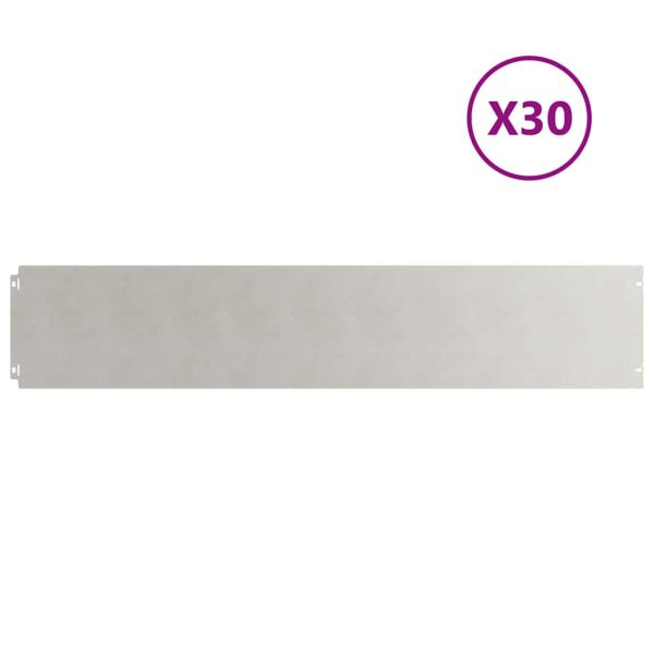 Кантчета за тревни площи 30 бр. 20x103 см Неръждаема стомана