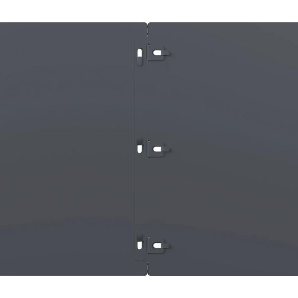Подравняване на тревни площи 10 бр. антрацит 25x103 см