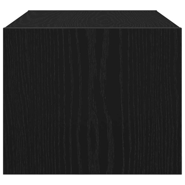 ТB шкафове, 2 бр, черен дъб, 60x31x25,5 см, инженерно дърво