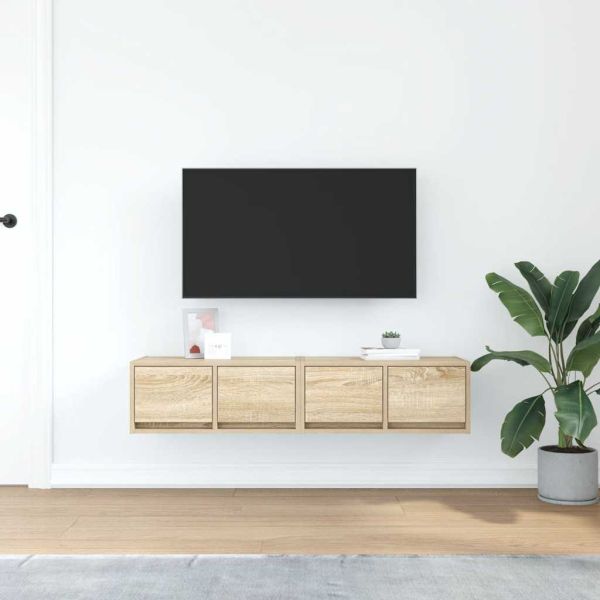 ТВ шкафове 2 бр дъб сонома 60x31x25,5 см инженерно дърво